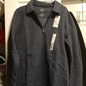 1/4 zip polo sweatshirt